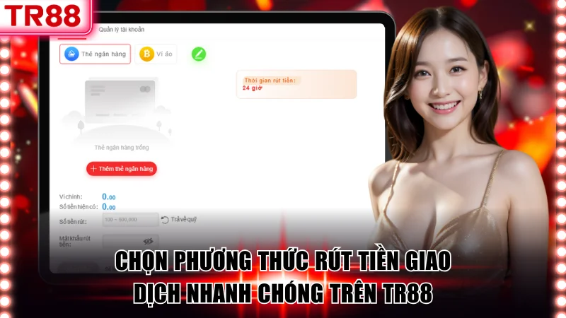 Rút Tiền TR88 Đơn Giản, Bảo Mật Cao & Xử Lý Tức Thời